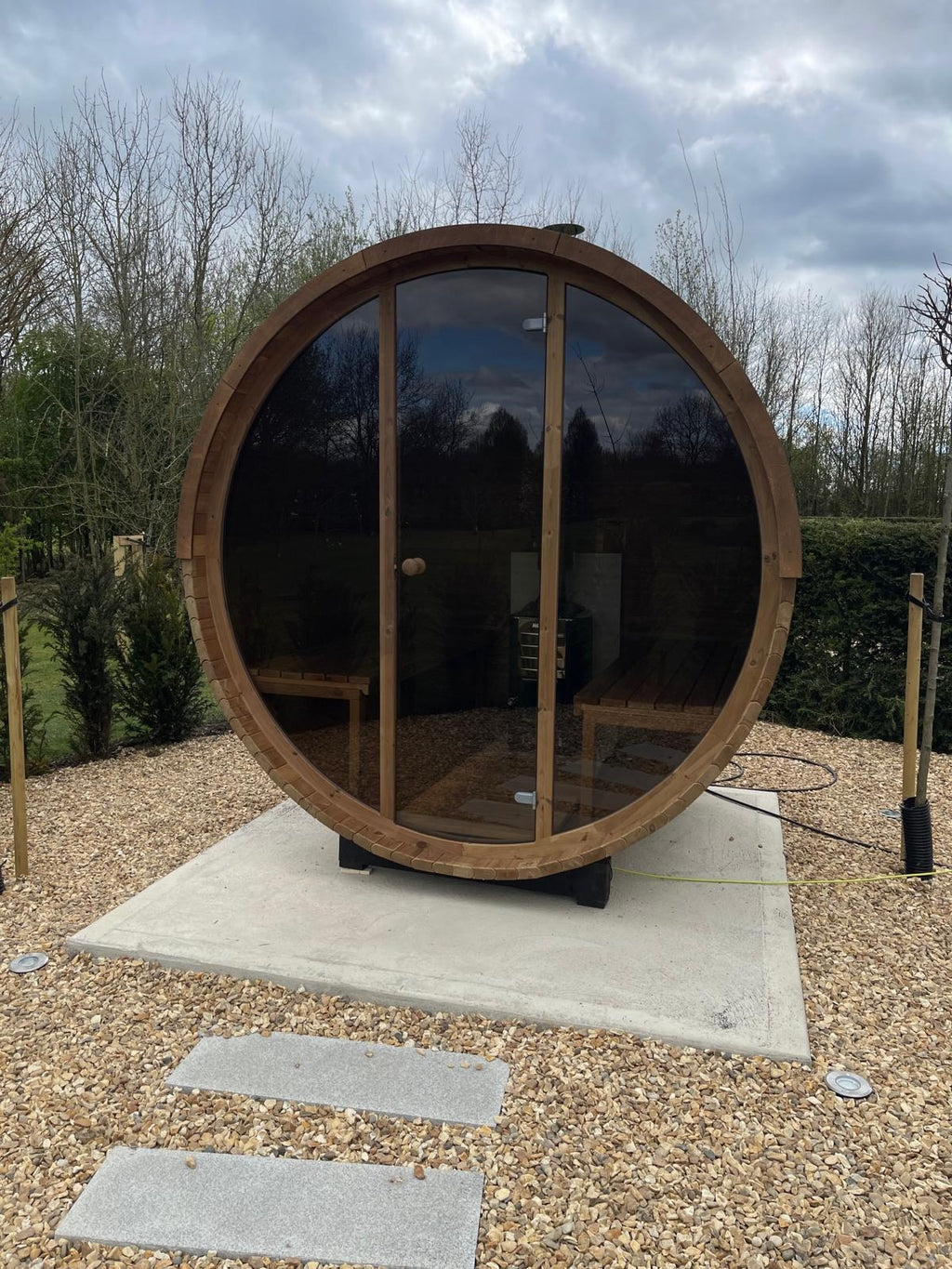 ThermoWood 2.0M x 2.1M Electric 8KW Full Glass 200 Sauna