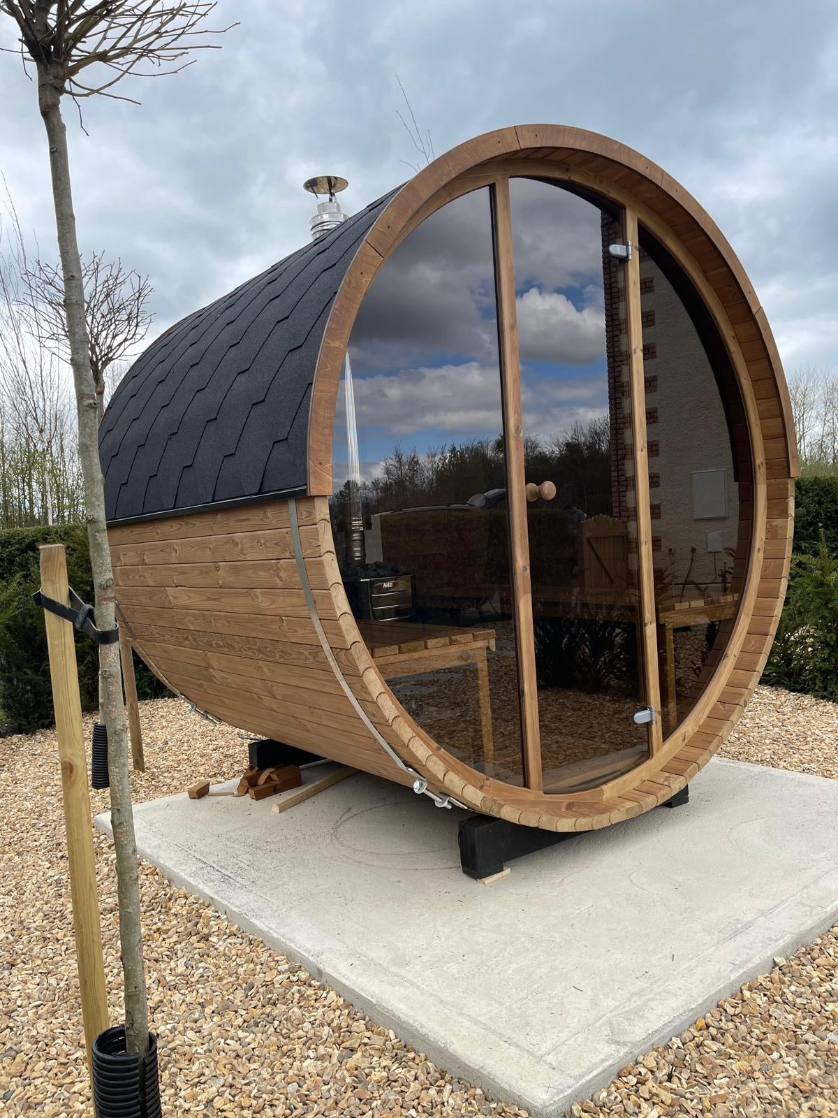 ThermoWood 2.0M x 2.1M Electric 8KW Full Glass 200 Sauna