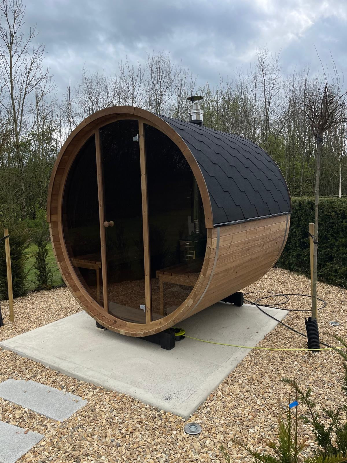 ThermoWood 2.0M x 2.1M Electric 8KW Full Glass 200 Sauna