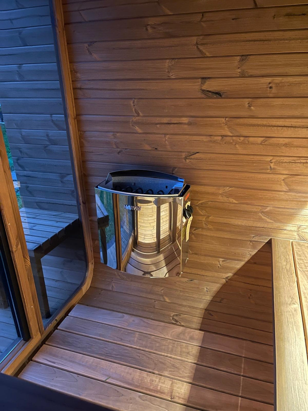 ThermoWood 2.0M x 2.1M Electric 8KW Full Glass 200 Sauna