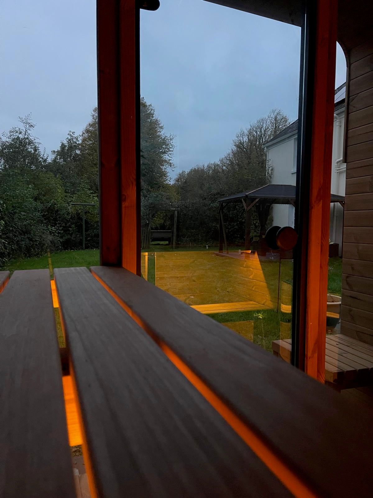 Square Sauna 2.2m x 2.0m x 2.2m With Terrace ELECTRIC