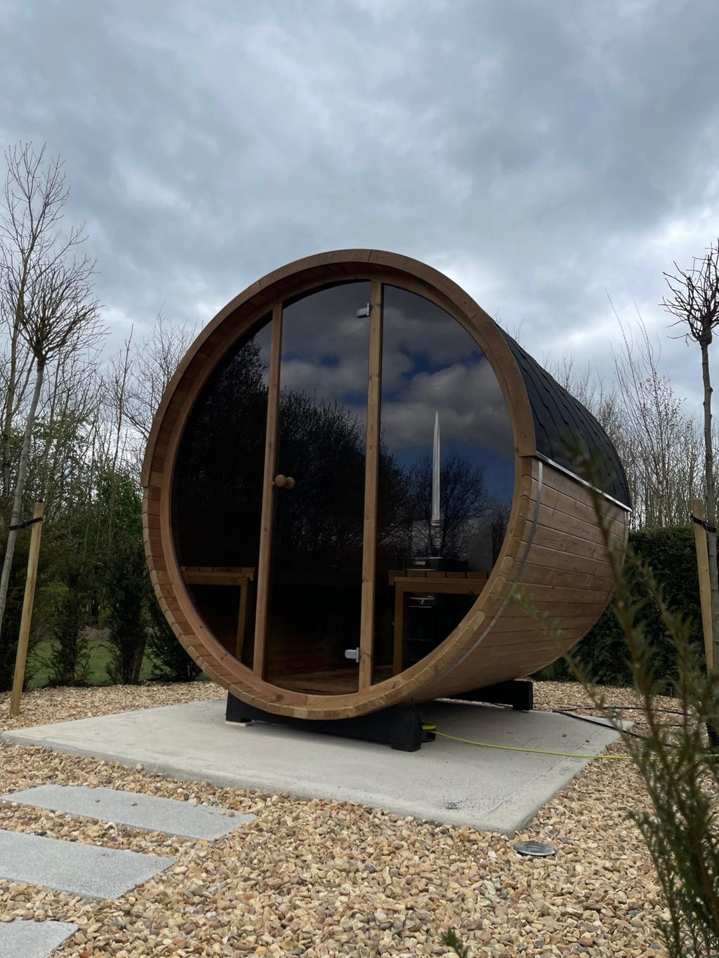 ThermoWood 2.0M x 2.1M Electric 8KW Full Glass 200 Sauna