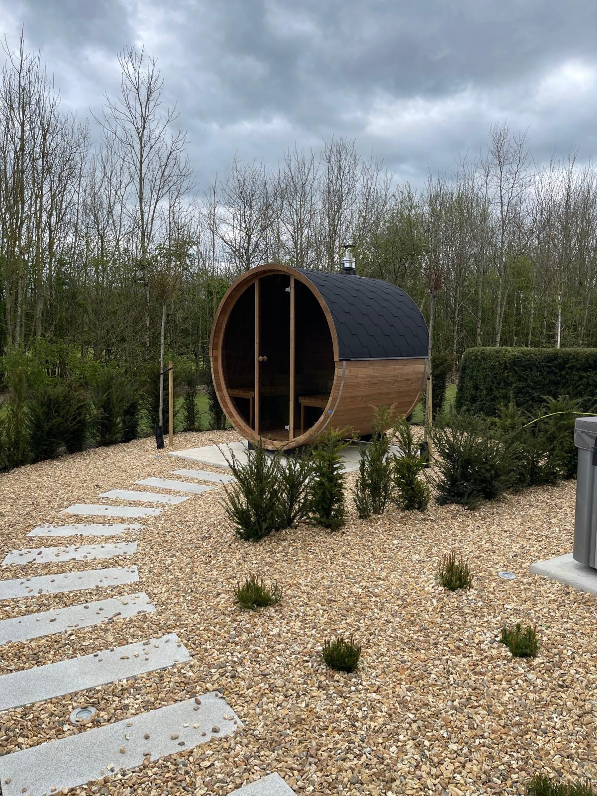 ThermoWood 2.0M x 2.1M Electric 8KW Full Glass 200 Sauna