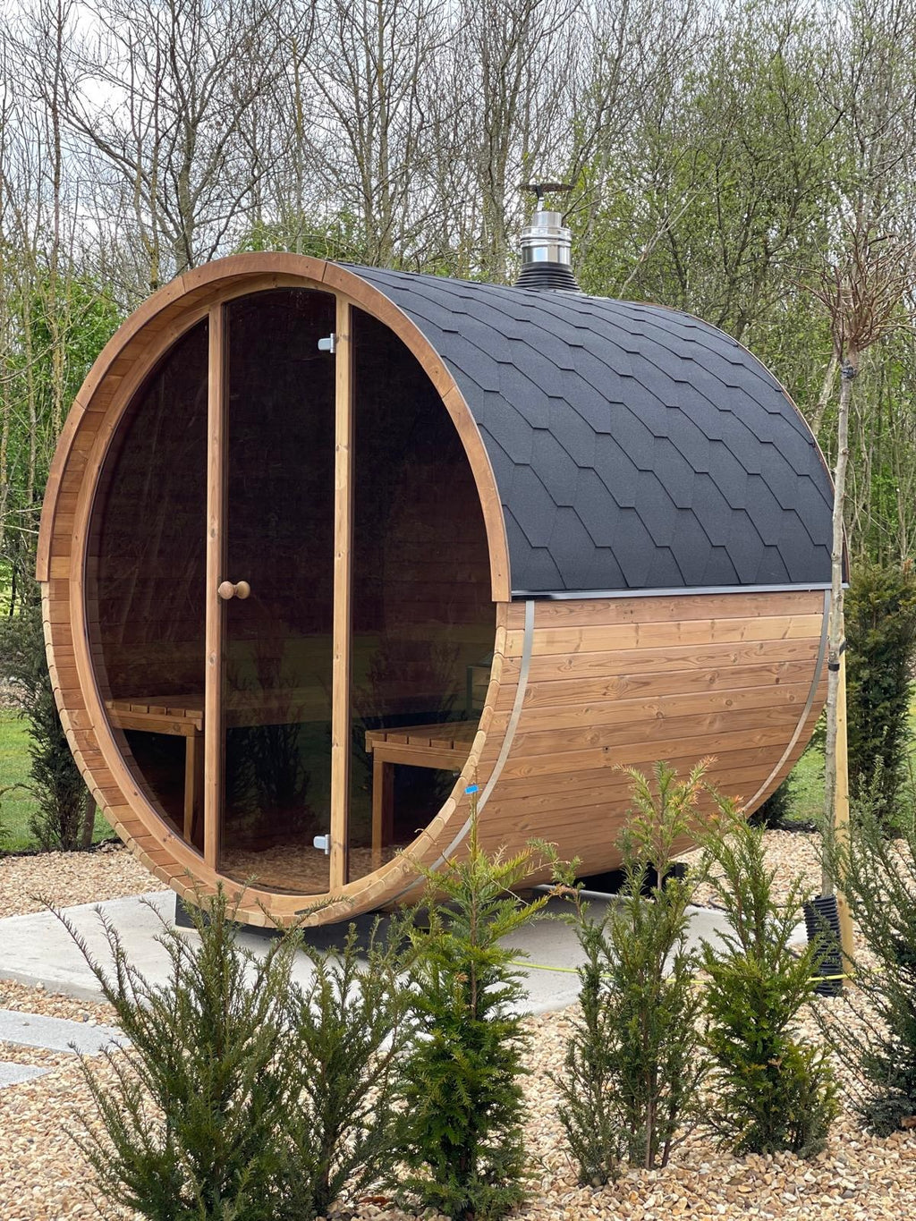 ThermoWood 2.0M x 2.1M Electric 8KW Full Glass 200 Sauna