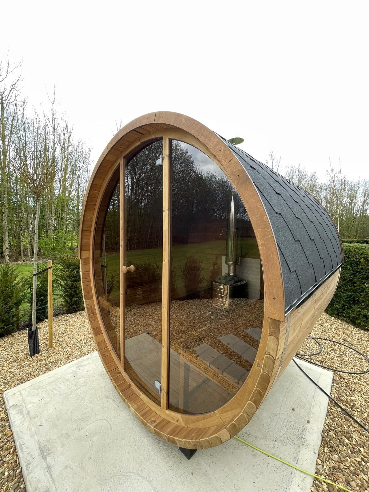 ThermoWood 2.0M x 2.1M Electric 8KW Full Glass 200 Sauna