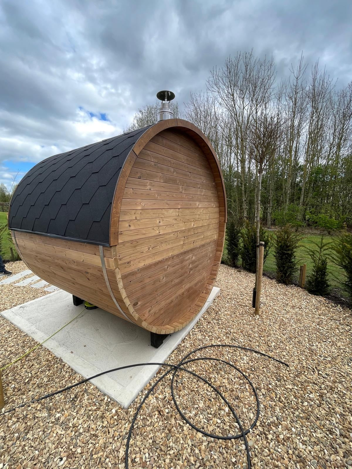 ThermoWood 2.0M x 2.1M Electric 8KW Full Glass 200 Sauna