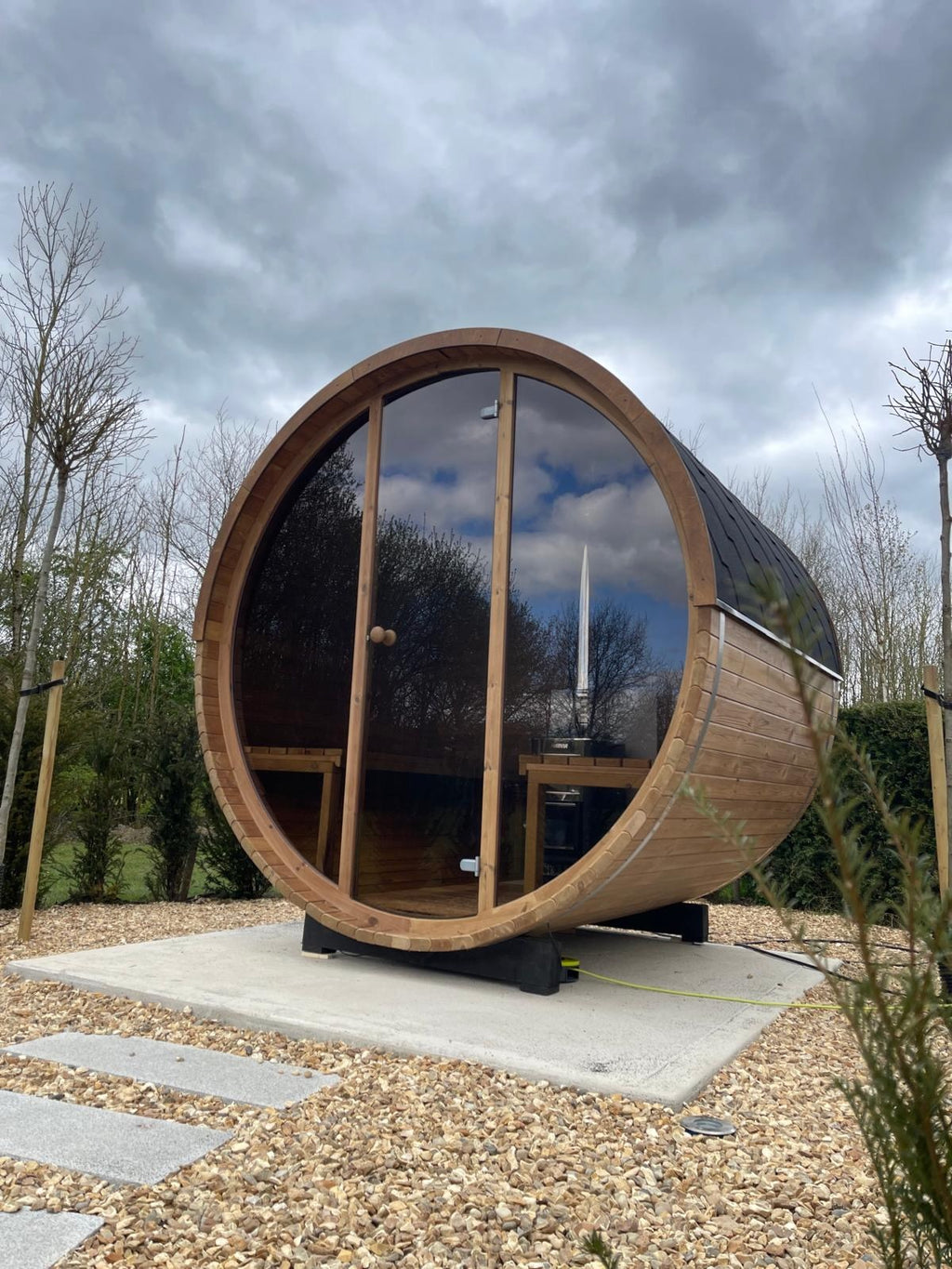 ThermoWood 2.0M x 2.1M Electric 8KW Full Glass 200 Sauna