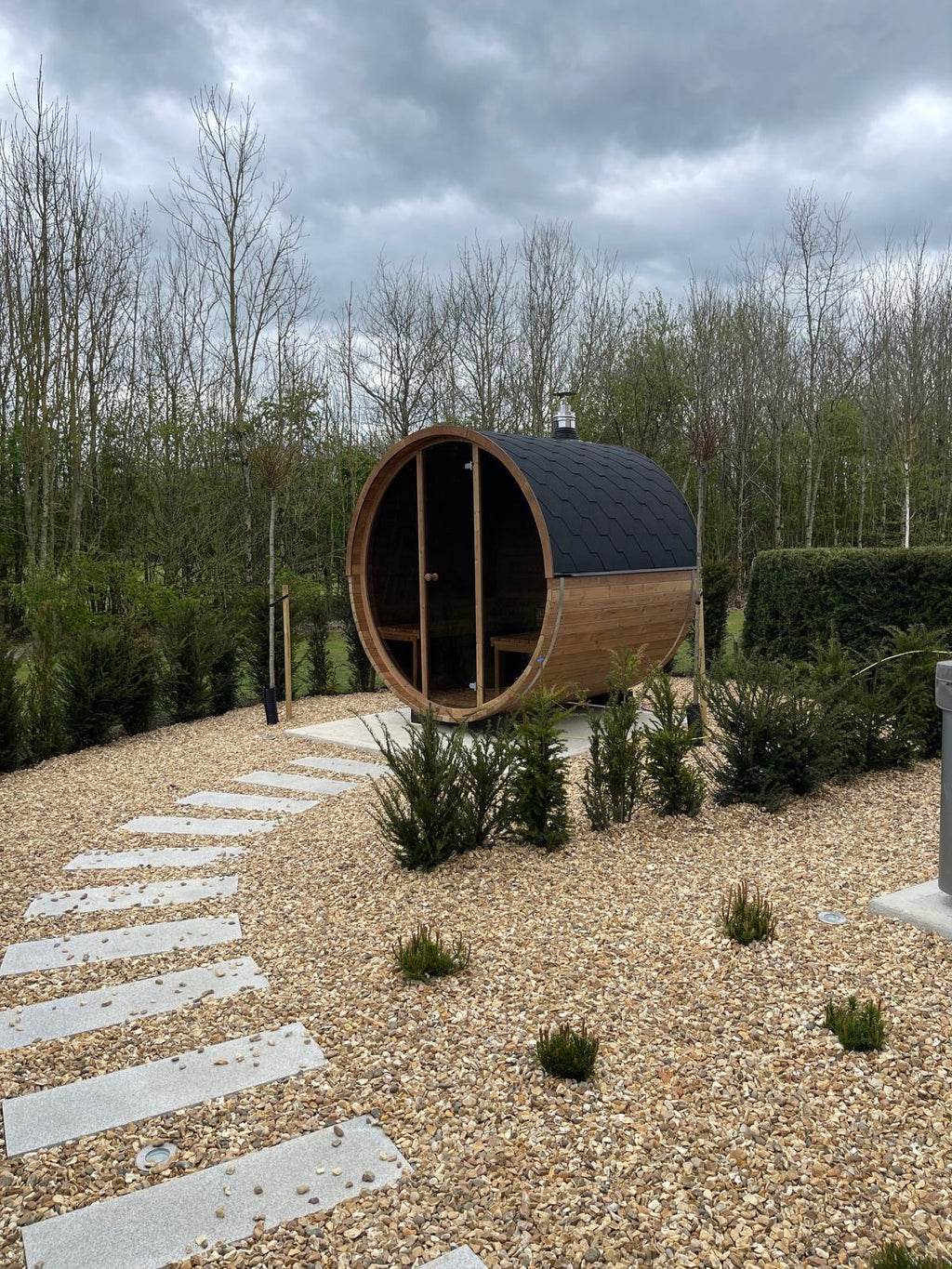 ThermoWood 2.0M x 2.1M Electric 8KW Full Glass 200 Sauna