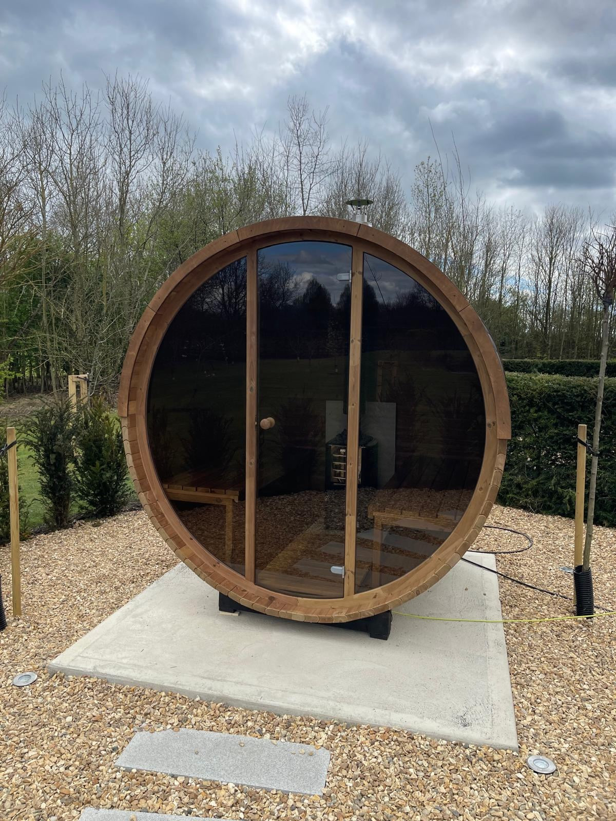 ThermoWood 2.0M x 2.1M Electric 8KW Full Glass 200 Sauna
