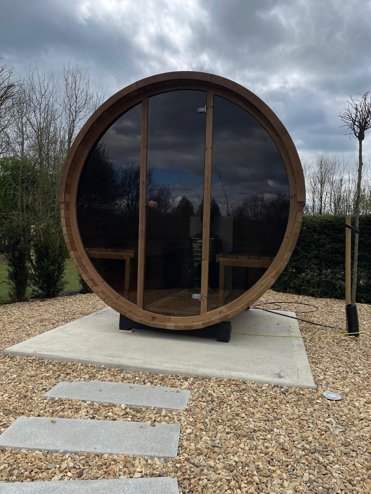 ThermoWood 2.0M x 2.1M Electric 8KW Full Glass 200 Sauna