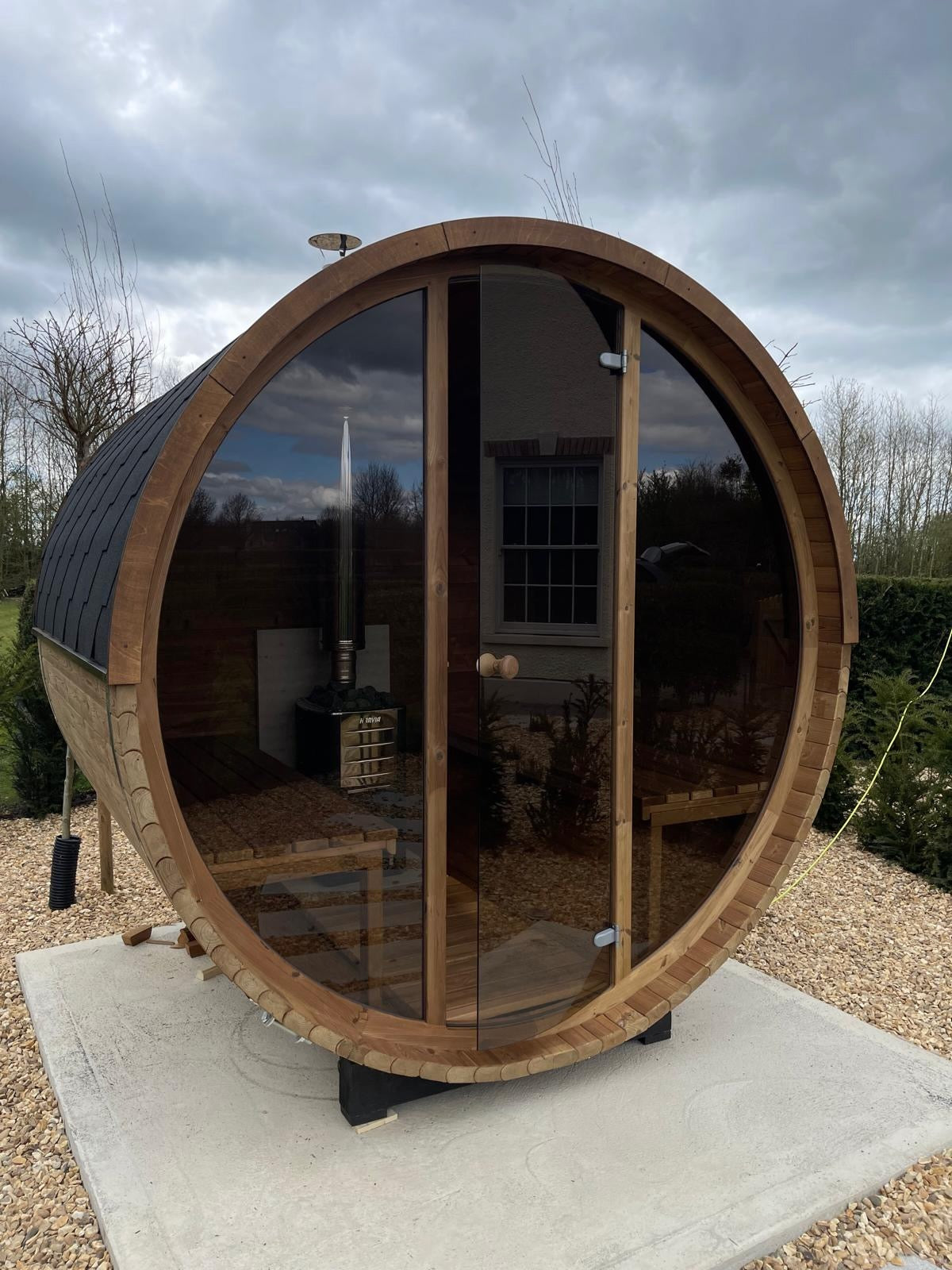 ThermoWood 2.0M x 2.1M Electric 8KW Full Glass 200 Sauna